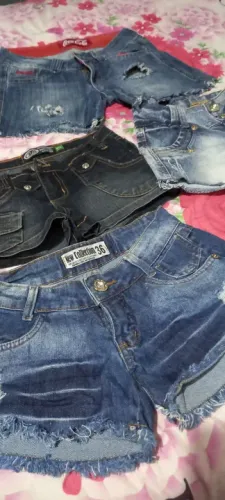 Lotinho de shorts jeans novos e usados20 shorts 180,00 