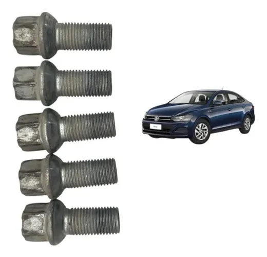 Kit 5 Parafusos Roda Volkswagen Virtus 1.6 2018 2019