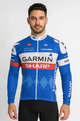 Camiseta De Ciclismo Manga Longa Barbedo Garmin Sharp PROMOÇÃO