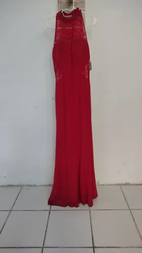 Vestido vermelho longo