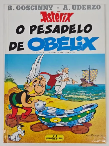 Livro de capa dura "Astérix - O Pesadelo de Obélix"