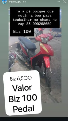 Vendo biz 100 boa para trabalhar chama no zap para mas informações *