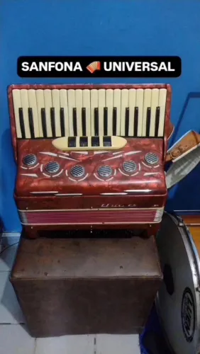ACORDEON SANFONA UNIVERSAL 80 BX AFINADA E TOP DE SOM.... Apenas....   R$ 3.900,00