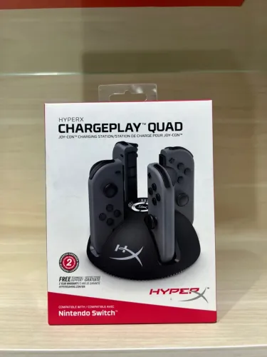 Base Carregadora HyperX ChargePlay Quad Nintendo Switch - Parcela sem Juros