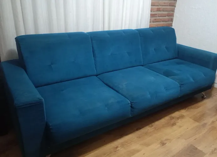 Sofá Azul 3 lugares