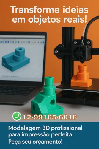 PRECISA IMPRIMIR EM 3D MAS NÃO TEM O MODELO? Eu resolvo!