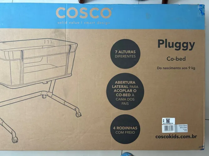 Berço portátil Cosco cinza claro - Lacrado