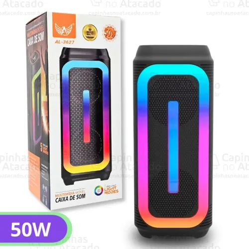 Caixa de som alto falante potente Mp3 radio 50w