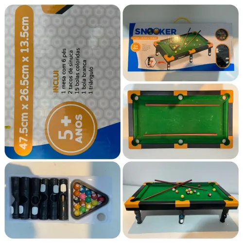 Mesa de Snooker Sinuca Infantil - Diversão Garantida!