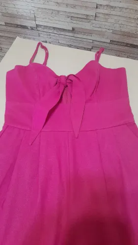 Vendo Macacão de Linho rosa, seminovo, C&A, tamanho P , manequim 38