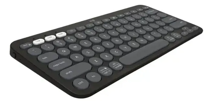 Teclado Sem Fio Logitech, Bluetooth e USB, Pebble Keys 2