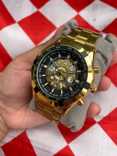Relógio masculino de luxo binbond a prova de água em aço - VALOR PRA RETIRADA