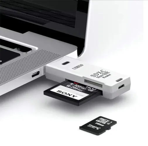 Adaptador 2x1 Leitor de cartão