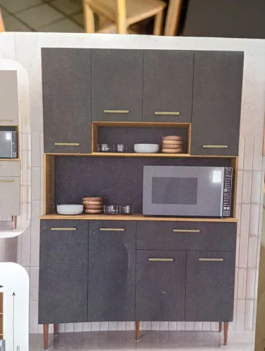Kit de cozinha com oito portas