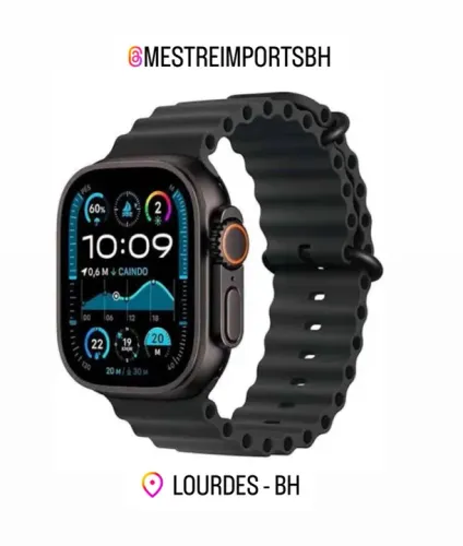 Apple Watch Ultra 2 (2024) Black Titanium >NOVO< LACRADO LOJA FÍSICA