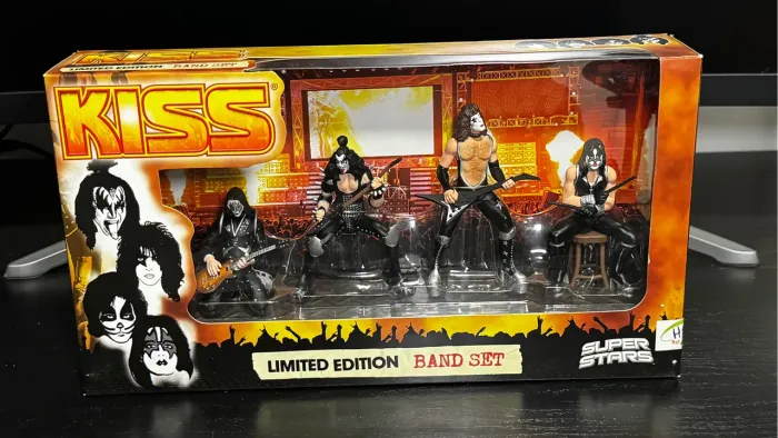  bonecos miniaturas edição limitada kiss super stars boneco de hard rock banda kiss