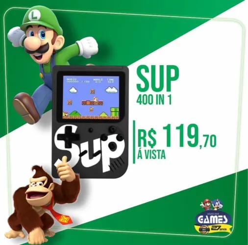 Console SUP 400 em 1 - Reviva a nostalgia!