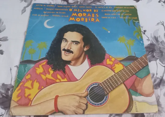 LP disco vinil O melhor de Moraes Moreira forró radiola vitrola som antigo 3x1 toca disco