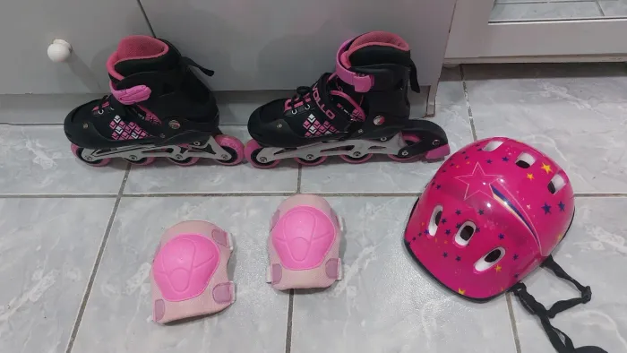 Patins Volllo Rosa Ajustável N 33/36
