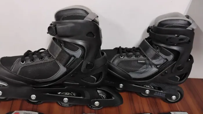 Patins oxelo active Fit 3 , preto, calça 39/40, 