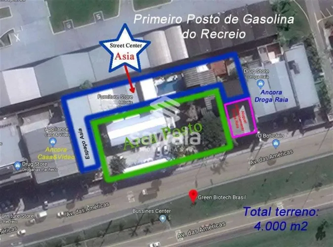 Av das Américas - Comercial - 4.000m² - Prédios e Lojas - Recreio dos Bandeirantes
