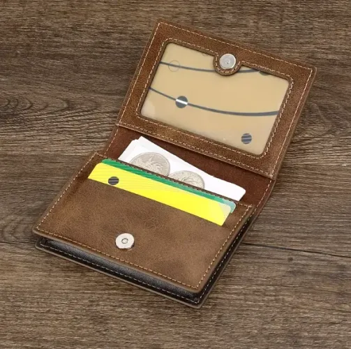 CARTEIRA EM COURO SLIM HABILITAÇÃO / CEDULAS / CARTÕES ALTA QUALIDADE