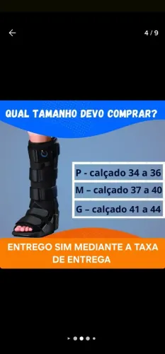 Bota Ortopédica para Fratura - Todos os tamanhos