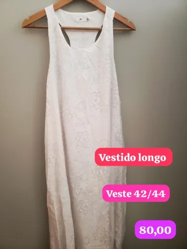 Vestido longo branco nunca usado
