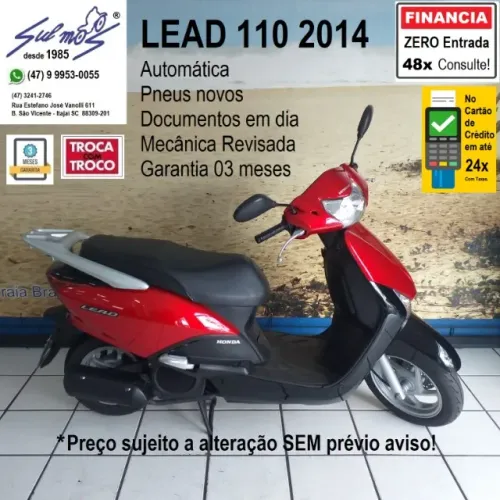 Lead 110 2014 # Sem Detalhes e Pneus Novos, Mecânica Revisada com Garantia