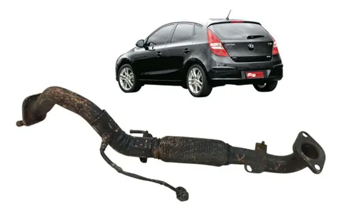 Flexível Escapamento Descarga Hyundai I30 2008 2009 2010