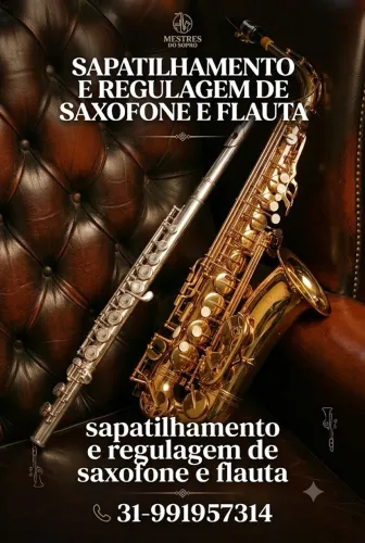 Sapatilhamento e regulagem sax e flauta
