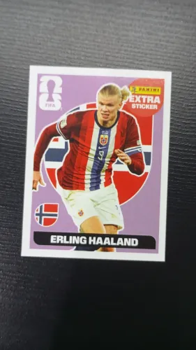 Figurinha Haaland Legend Bordô Panini Copa 2026 - Estado Perfeito