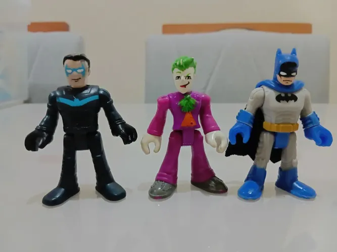 Lote bonecos imaginext - Batman, Asa Noturna e Coringa