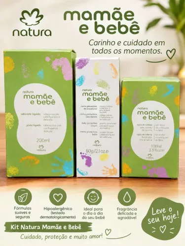 Kit mamãe e bebê natura