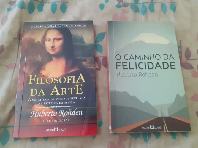 2 LIVROS POCKET HUBERTO ROHDEN FILOSOFIA E ARTE