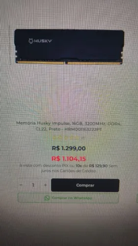 MEMÓRIA RAM DDR4 16GB 3200MHZ
