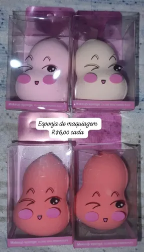 Esponja de maquiagem R$5,00 unidade