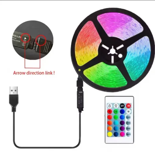 Fita led rgb com controle 
