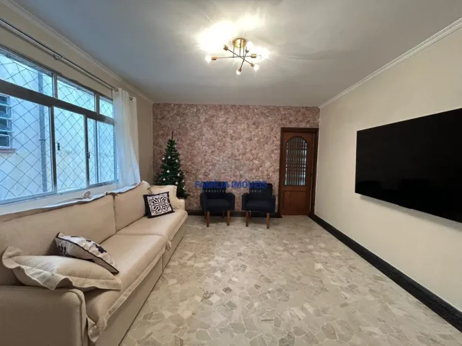 Apartamento à venda 3 quartos frente sacada Campo Grande Santos/SP