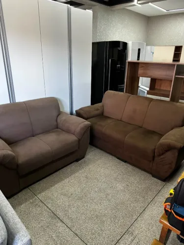CONJUNTO DE SOFÁ 3X2 SEMINOVO