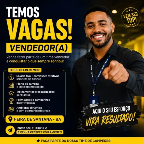 Contrato vendedor com ou sem expêriencia