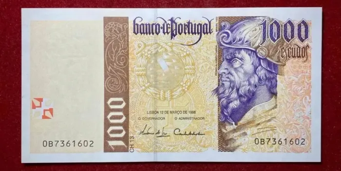 Vendo três cédulas de Escudo Português
