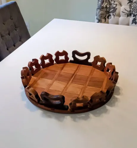 Coroa do Cerrado - Cesto de Frutas / Centro de Mesa em Cumarú Maciço (5,63 kg)