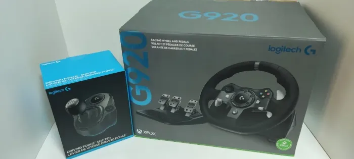 Volante Logitech G920 + Driving Force Shifter | Xbox Series, Xbox One e PC