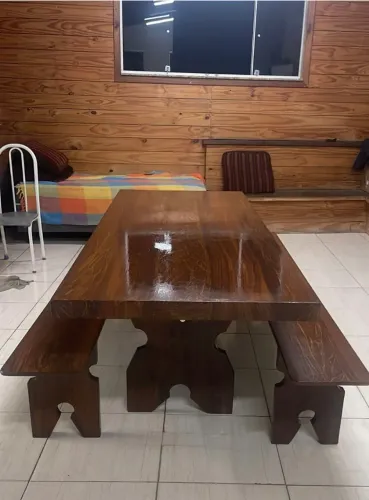 Mesa pedra de ardósia pintada a partir de 590,00 frete grátis