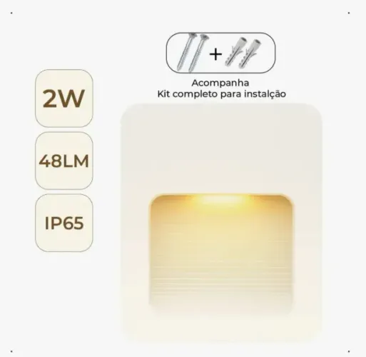 Kit 10 Balizador Led Externo 2w