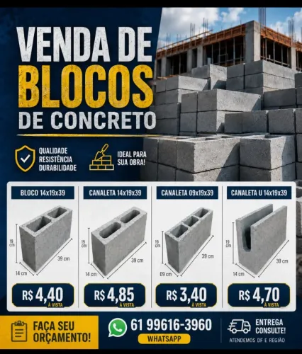 Blocos de concreto estrutural no DF
