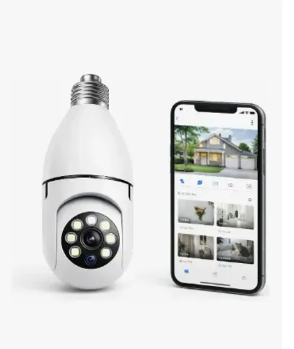 Câmera Segurança Ip Wifi Uso interno Infravermelho Lâmpada