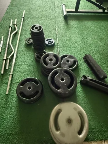 Anilhas De Ferro Peso Academia Treino