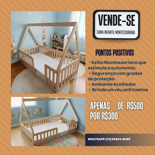 Cama infantil montessoriana 